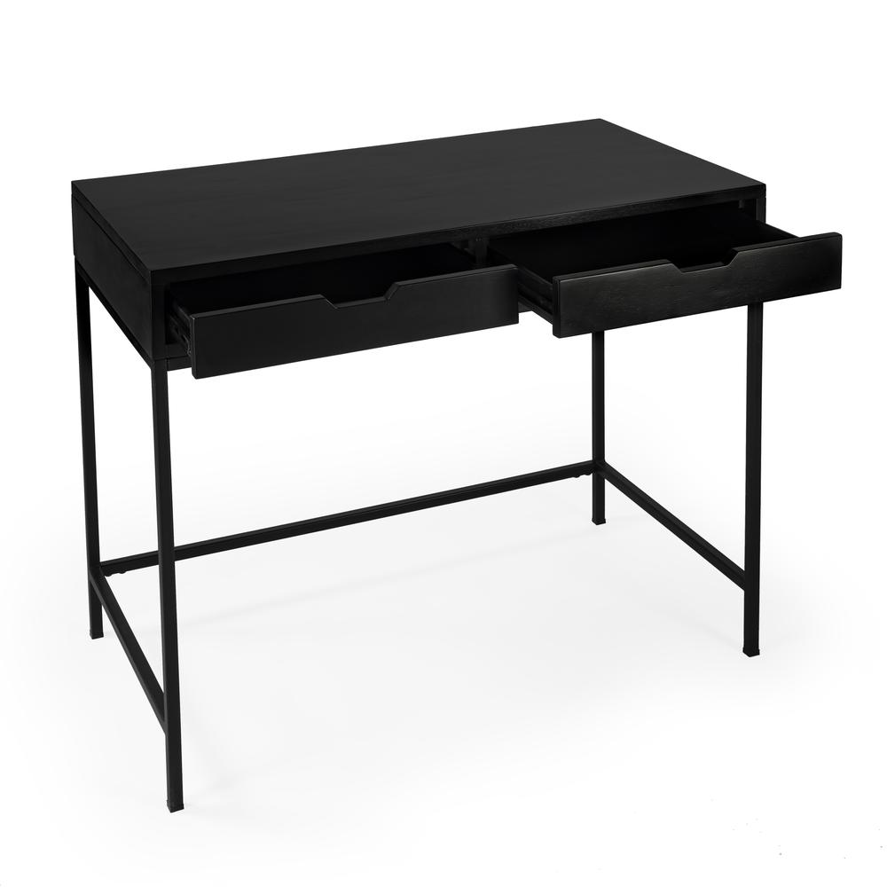 Belka  Desk with Drawers, Black. Picture 3
