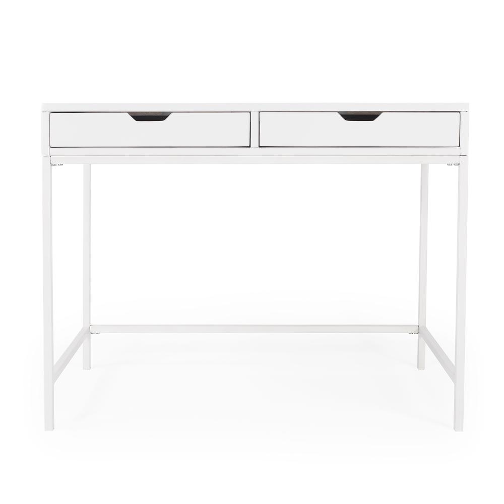 Belka Desk with Drawers, White. Picture 4