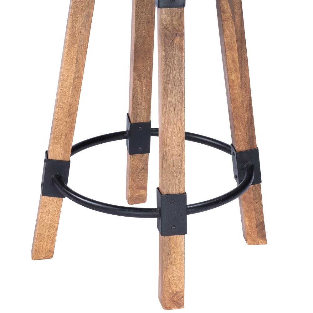 Mountain Lodge Wood & Metal 26" Counter Stool, Natural Wood. Picture 7