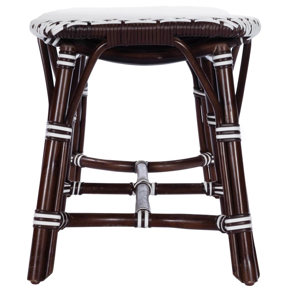 Marcella Rattan 42.5"W Bench, Dark Brown. Picture 4