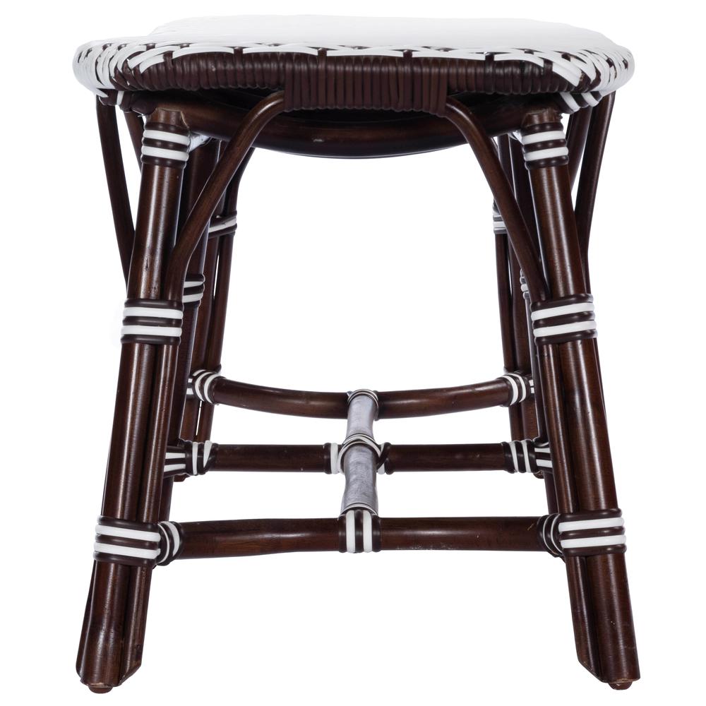 Marcella Rattan 42.5"W Bench, Dark Brown. Picture 6