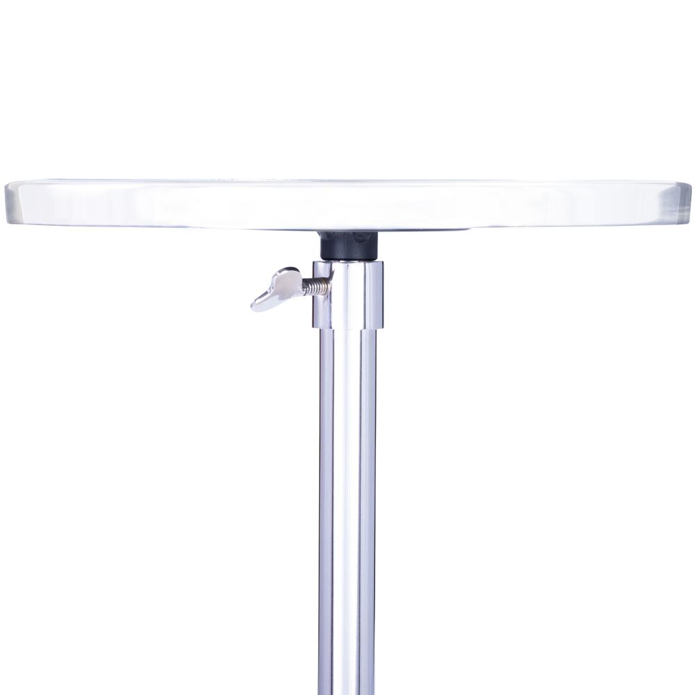Sash Metal & Marble Side Table, Silver. Picture 8