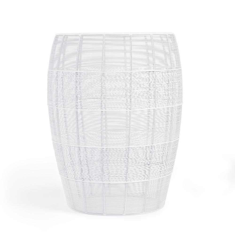 Bellarose  Metal Side Table, White. Picture 2