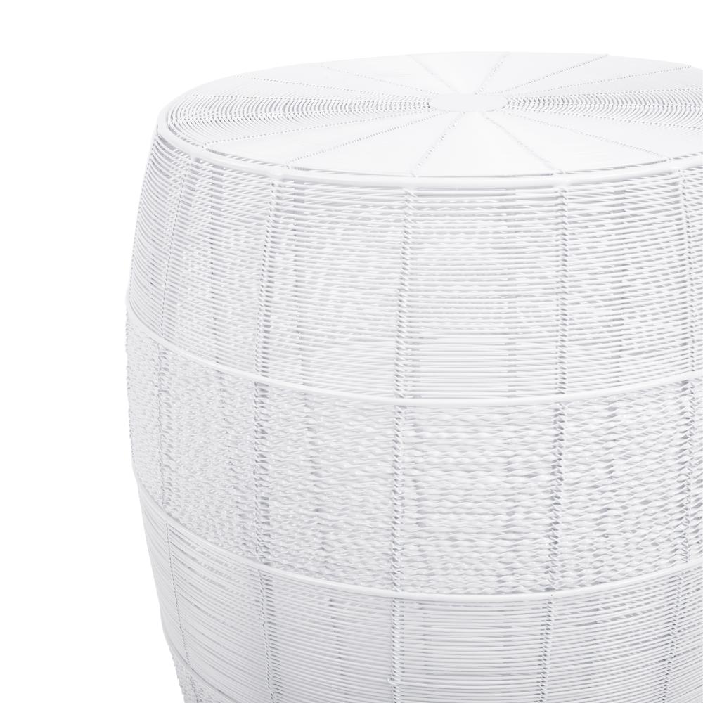 Bellarose  Metal Side Table, White. Picture 5