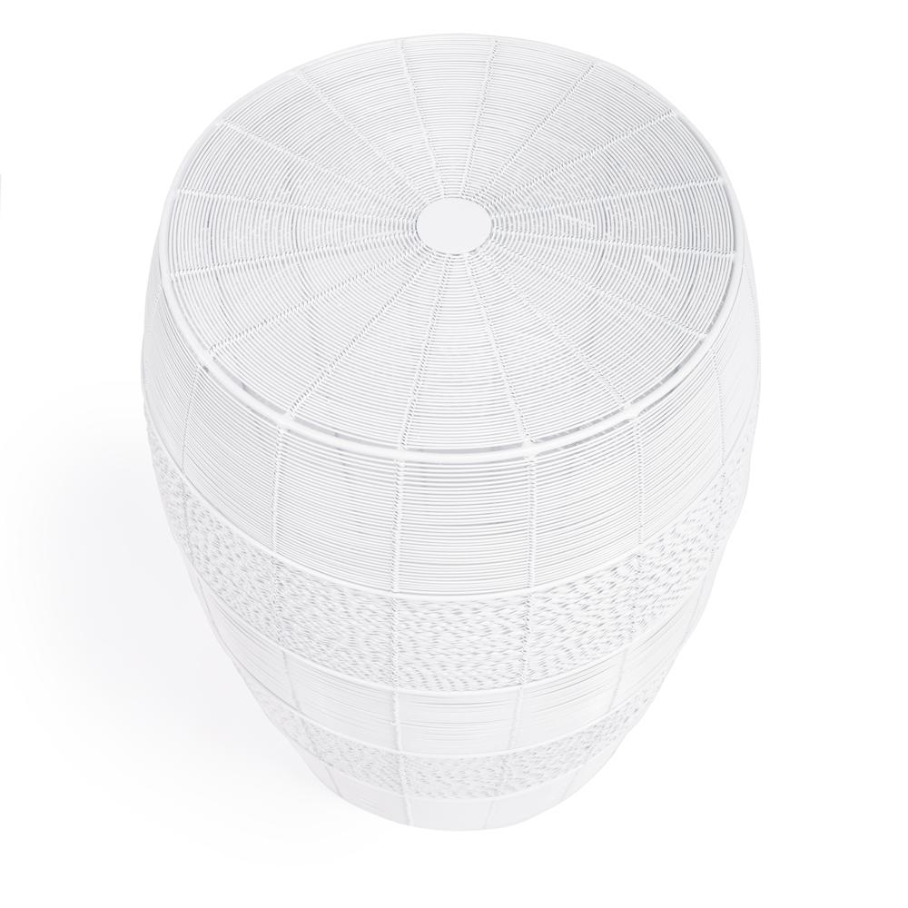 Bellarose  Metal Side Table, White. Picture 6