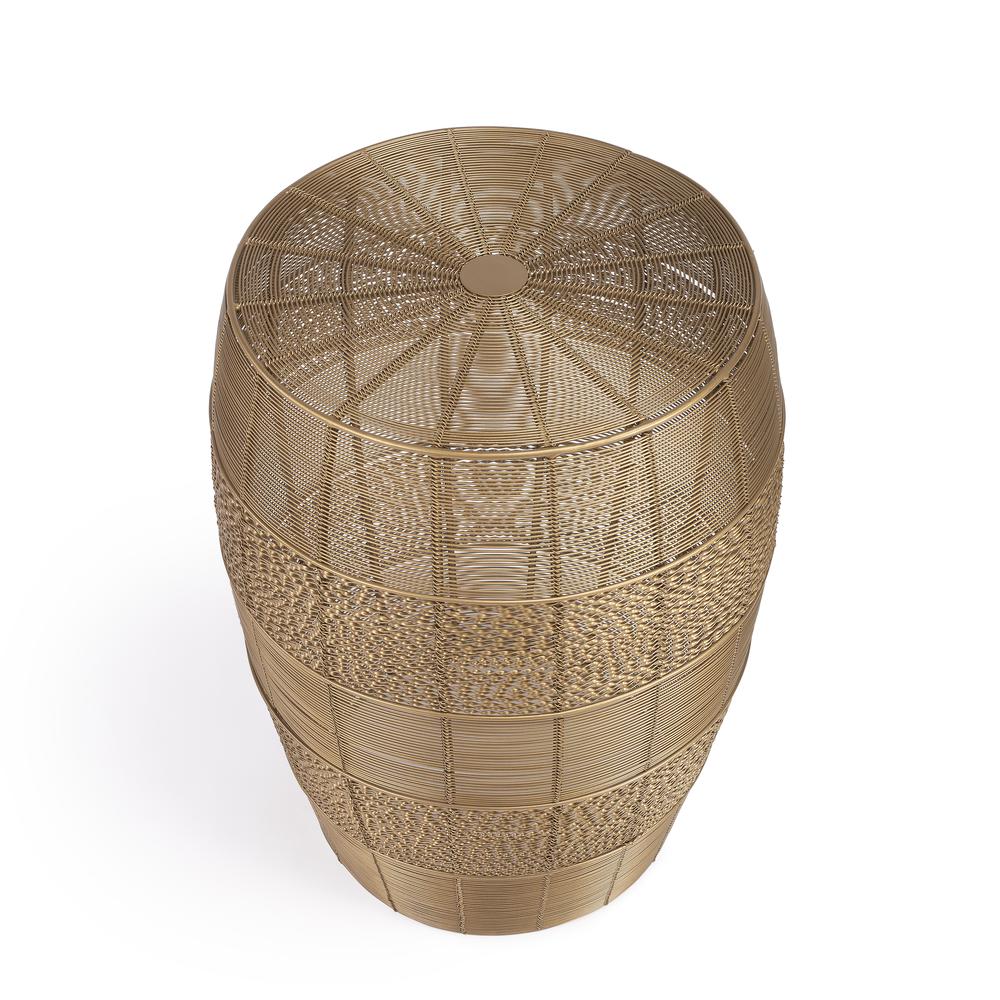 Bellarose  Metal Side Table, Gold. Picture 1