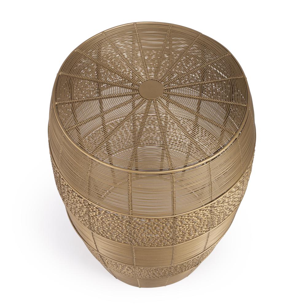 Bellarose  Metal Side Table, Gold. Picture 3