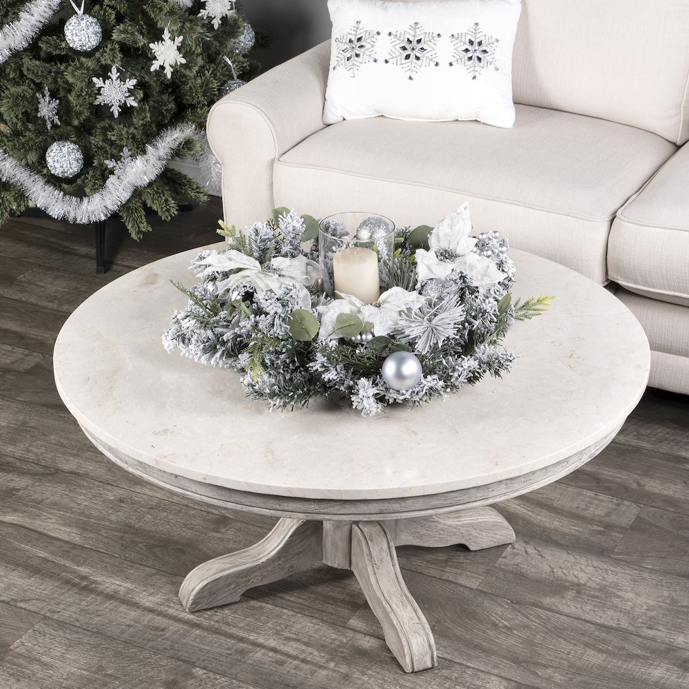 Danielle Marble Coffee Table, Gray. Picture 9