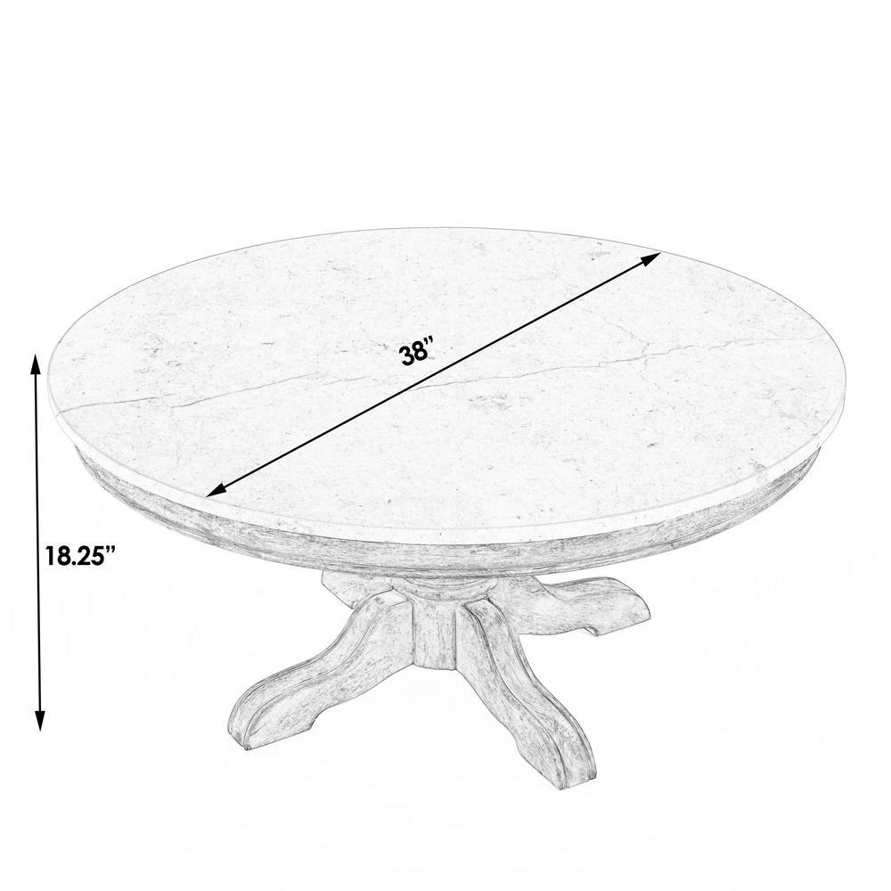Danielle Marble Coffee Table, Gray. Picture 8