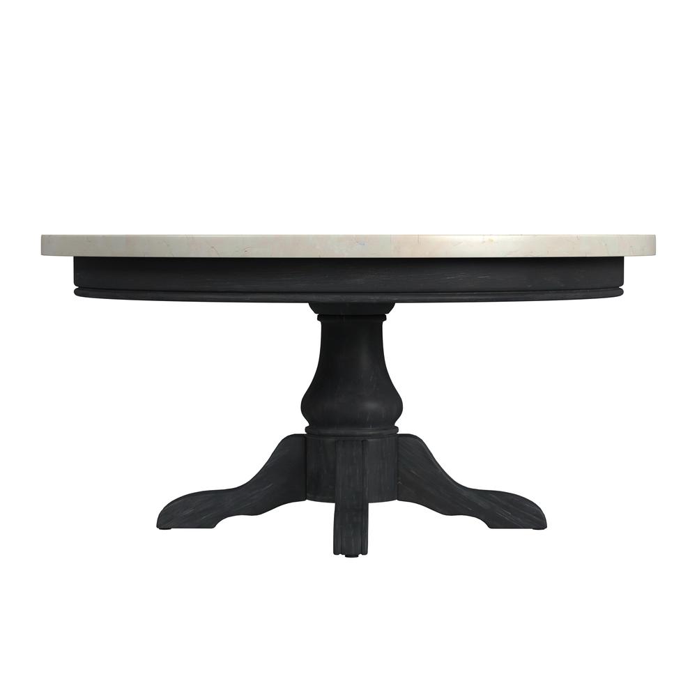 Danielle Marble Round Coffee Table, Black. Picture 3