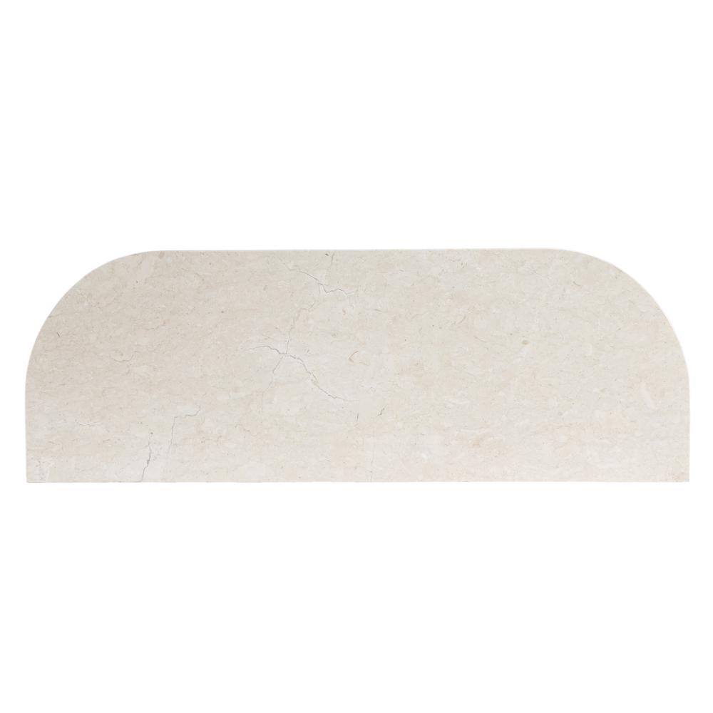 Danielle Marble 40" one- drawer Console Table, Tan/Beige. Picture 7