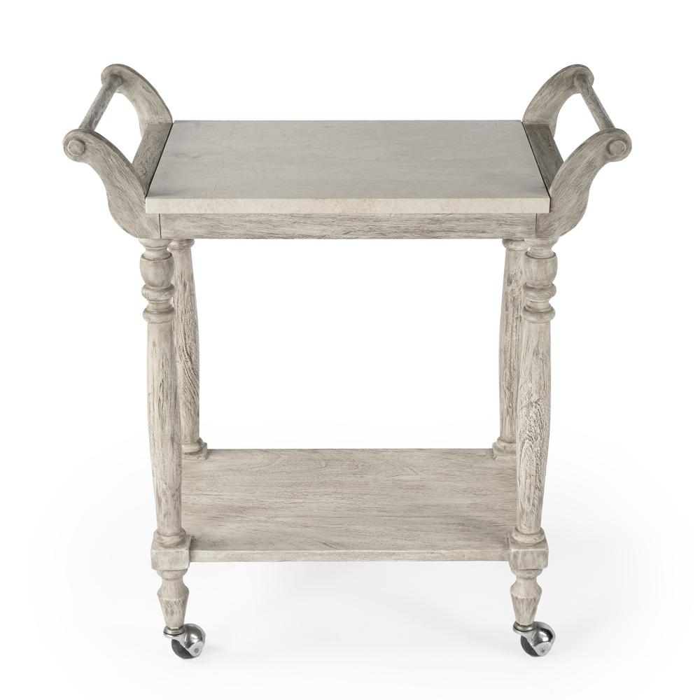 Danielle Marble Bar Cart, Gray. Picture 2