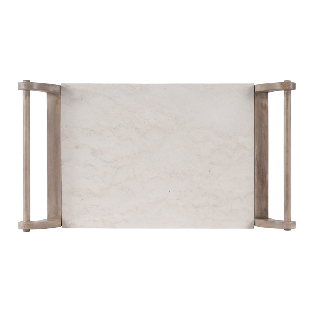Danielle Marble Bar Cart, Tan/Beige. Picture 5