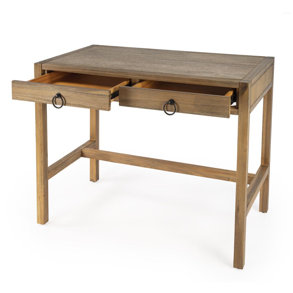 Lark Natural Wood Desk, Light Brown. Picture 2