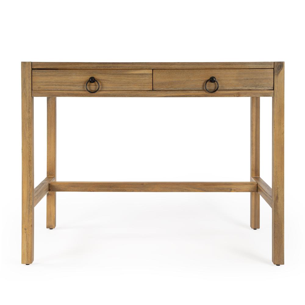 Lark Natural Wood Desk, Light Brown. Picture 4