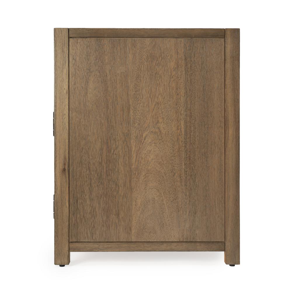 Lark Wood 65" TV Stand with Storage, Light Brown. Picture 6
