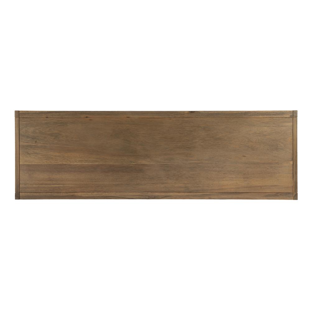 Lark Wood 65" TV Stand with Storage, Light Brown. Picture 8