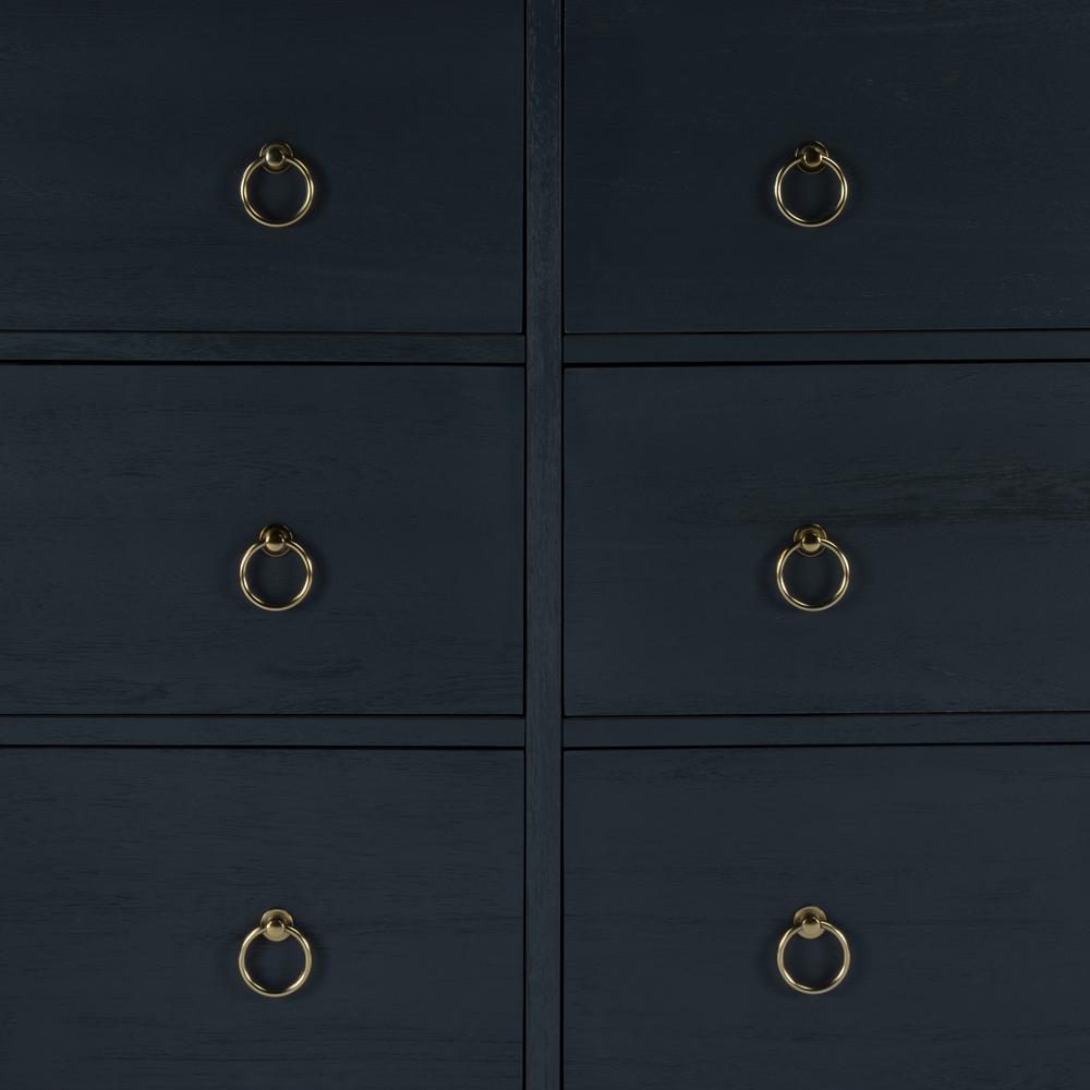 Lark 6 Drawer Dresser, Navy Blue. Picture 7