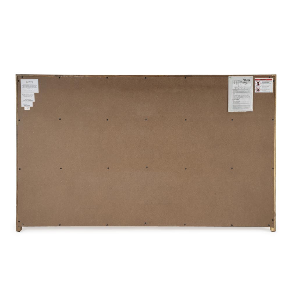 Lark 6 Drawer Natural Wood Dresser, Light Brown. Picture 5