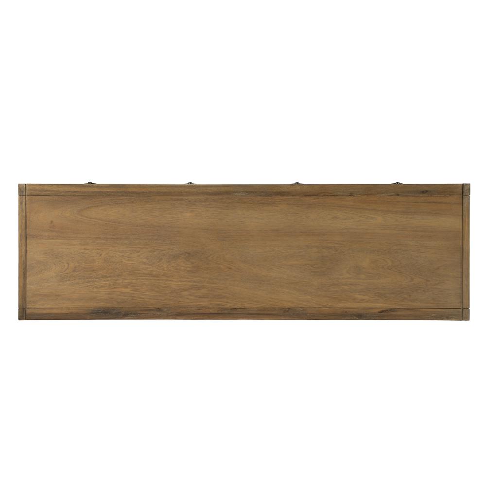 Lark 6 Drawer Natural Wood Dresser, Light Brown. Picture 6