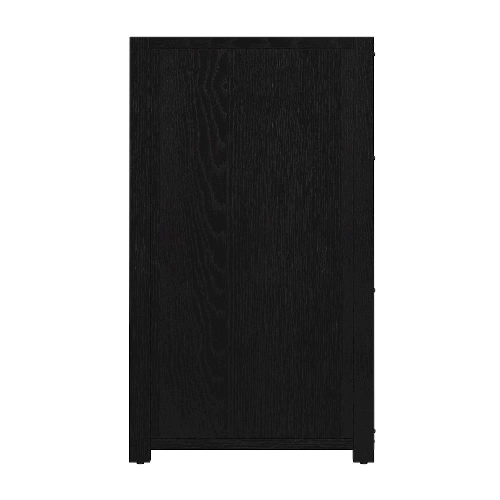 Lark 60 in. W Rectangular Wood 6 Drawer Dresser, Black. Picture 5