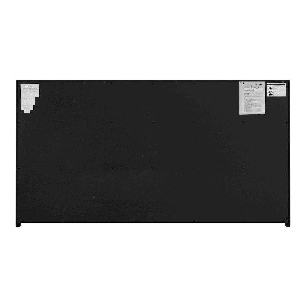 Lark 60 in. W Rectangular Wood 6 Drawer Dresser, Black. Picture 6