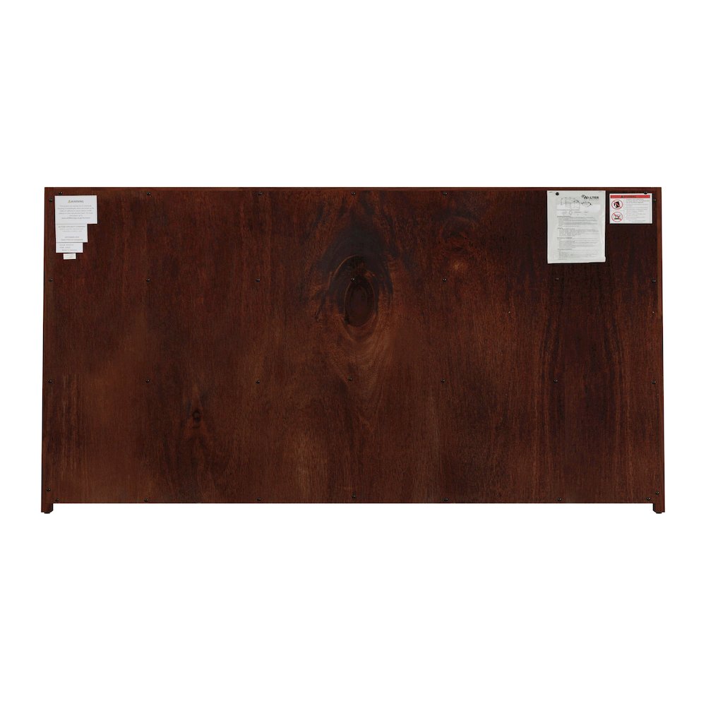 Lark 60 in. W Rectangular Wood 6 Drawer Dresser, Medium Brown. Picture 6