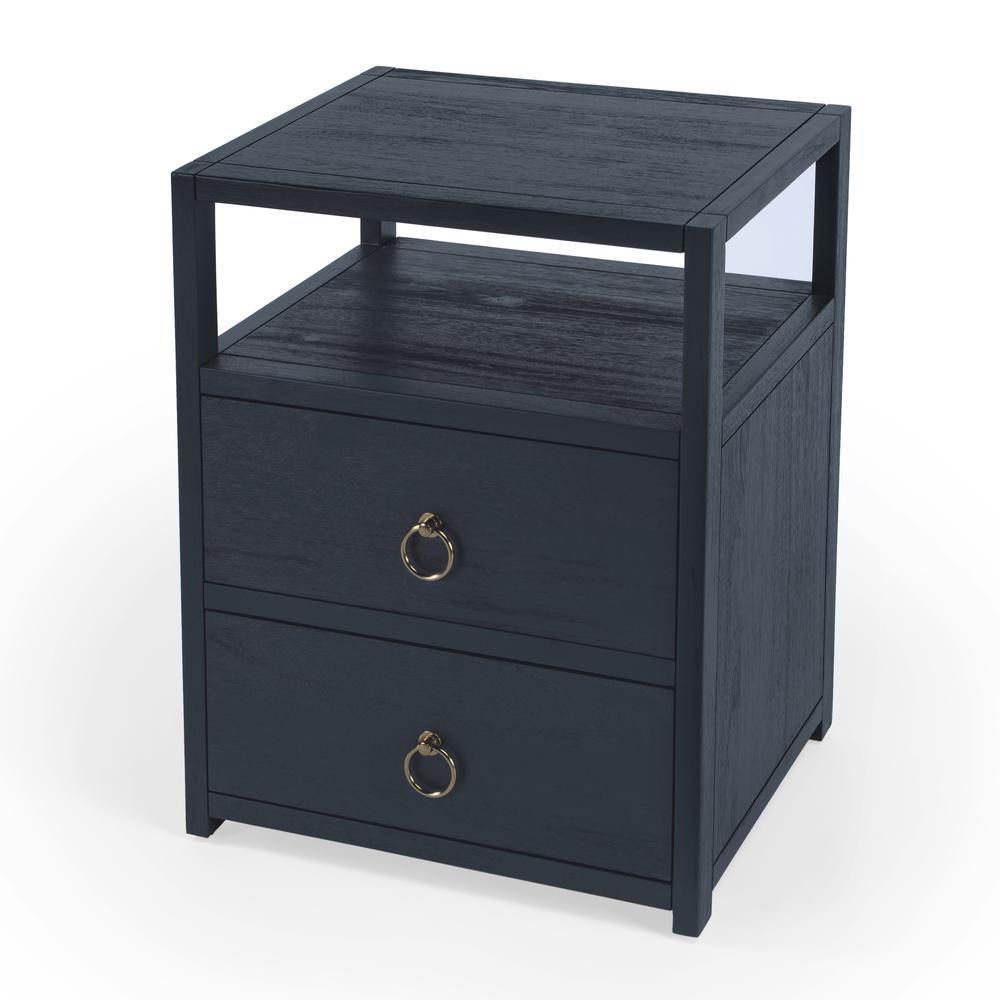 Lark Nightstand, Navy Blue. Picture 1