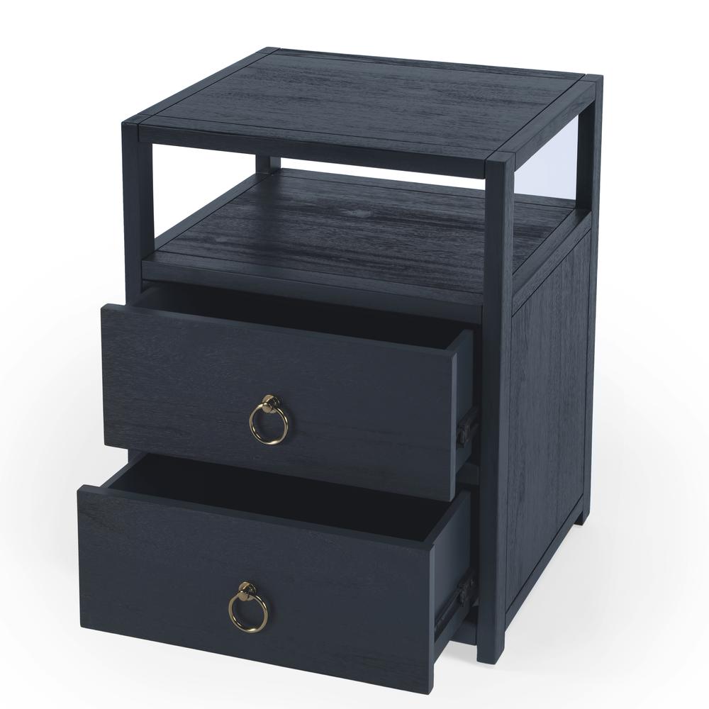 Lark Nightstand, Navy Blue. Picture 2