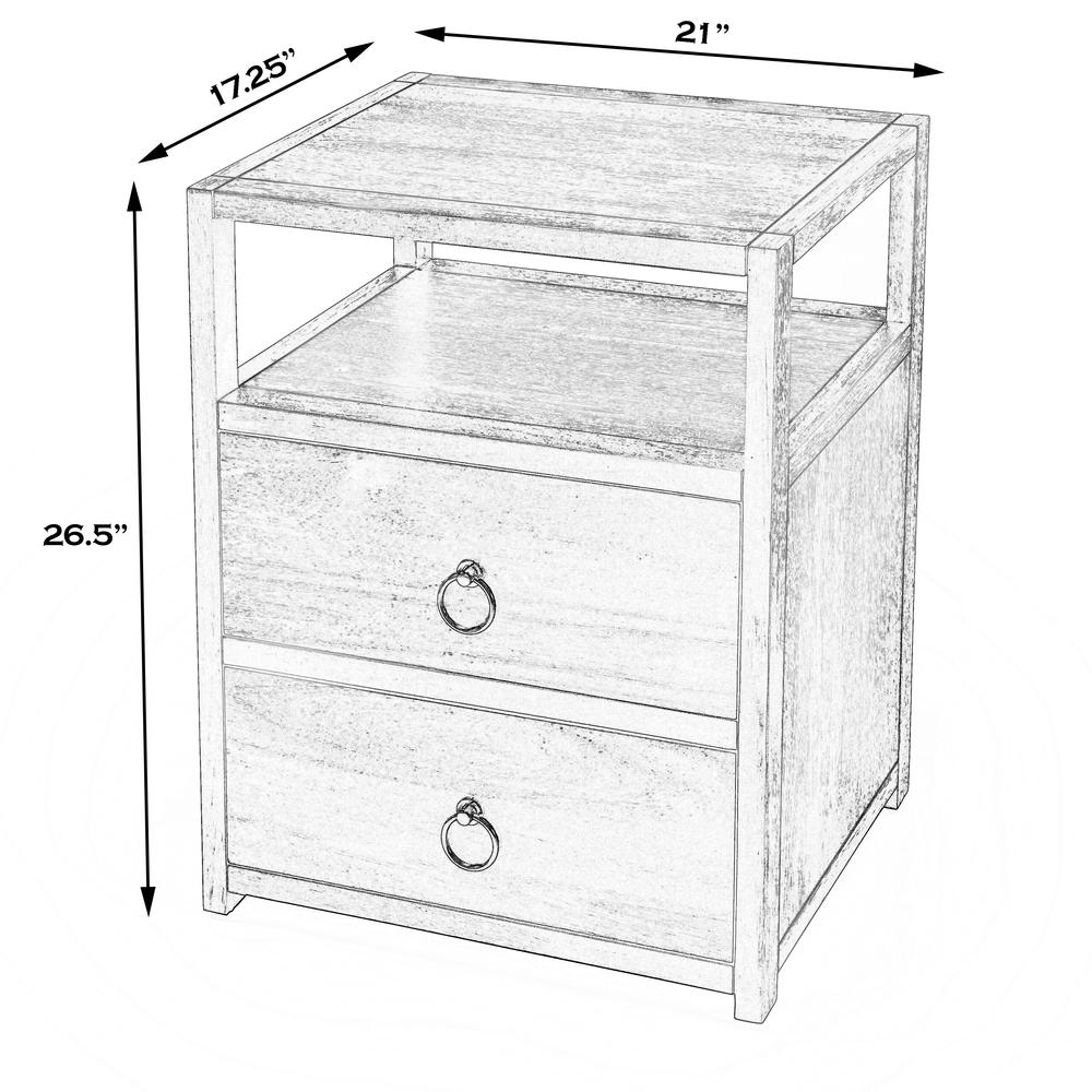 Lark Nightstand, Navy Blue. Picture 9
