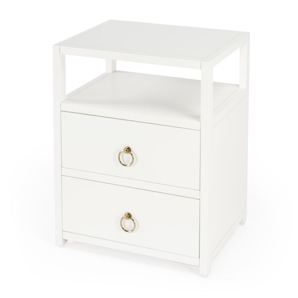 Lark Nightstand, White. Picture 1