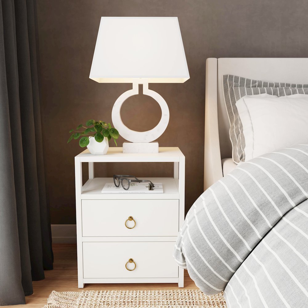 Lark Nightstand, White. Picture 11