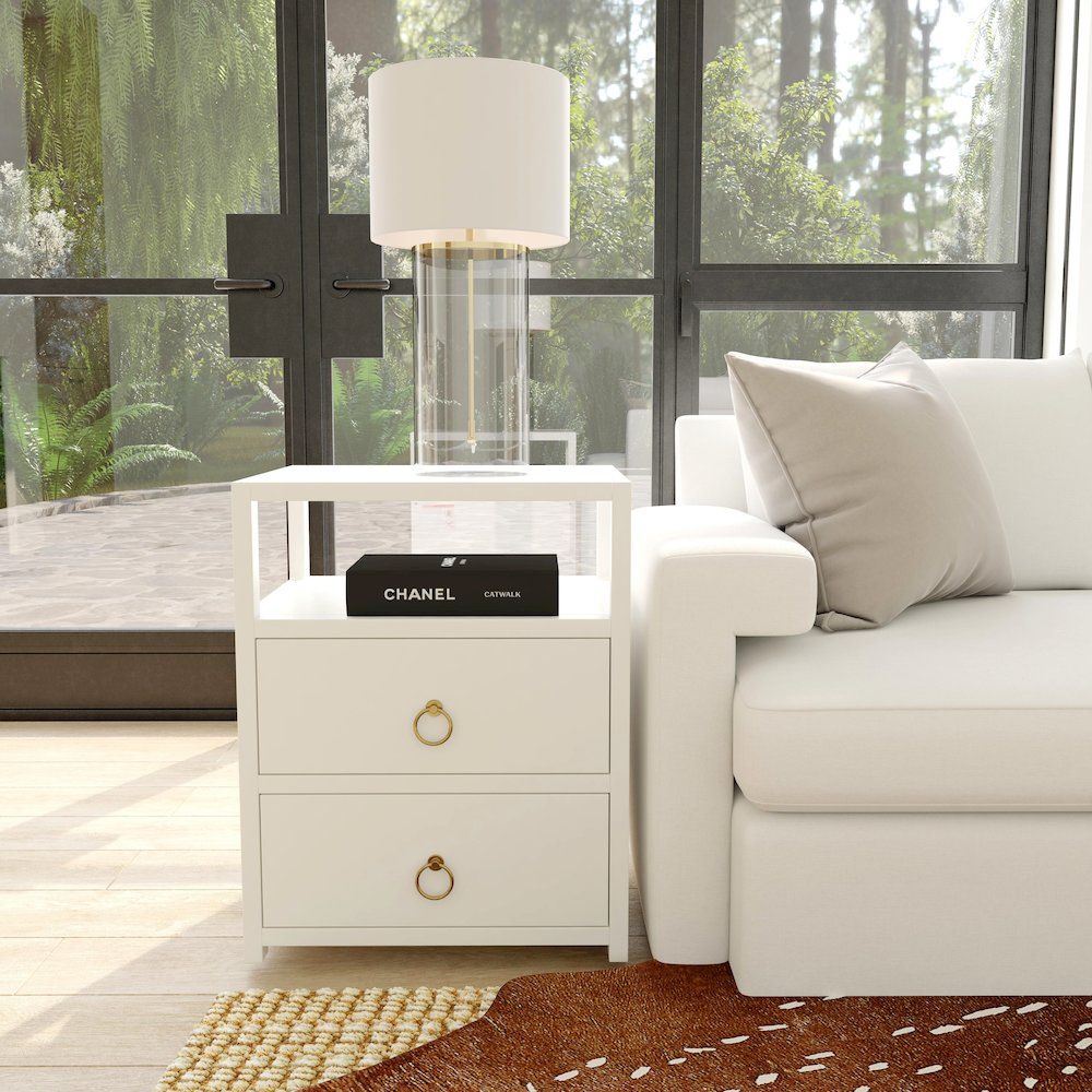 Lark Nightstand, White. Picture 10