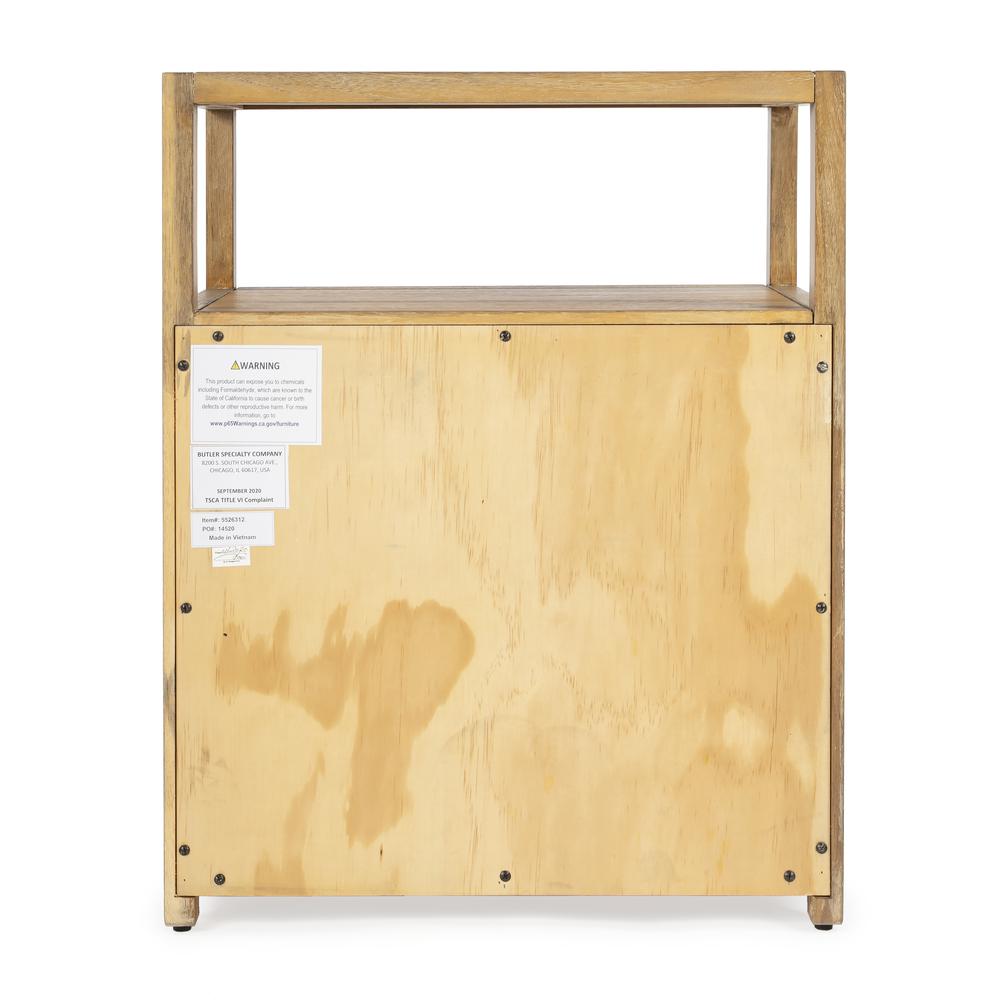 Lark Natural Wood Nightstand, Light Brown. Picture 6
