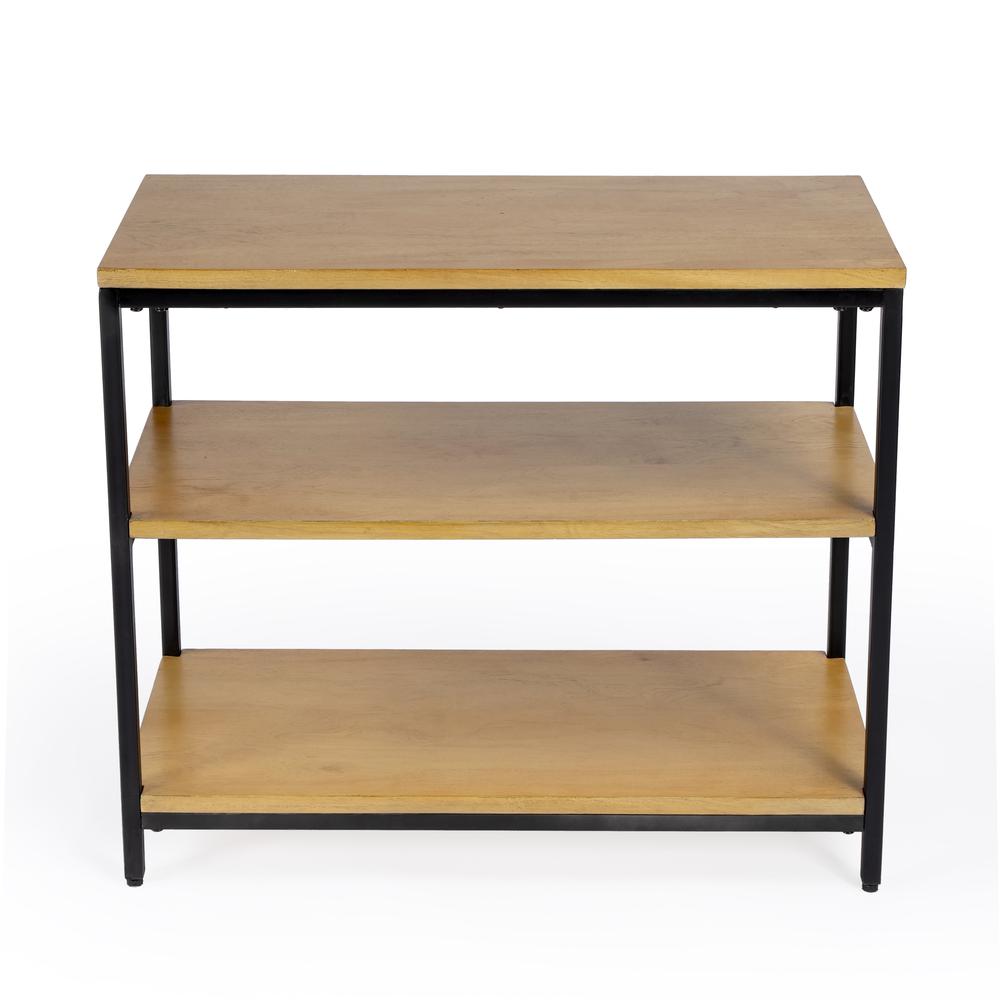 Hans 3 Shelf Bookcase, Light Brown. Picture 2