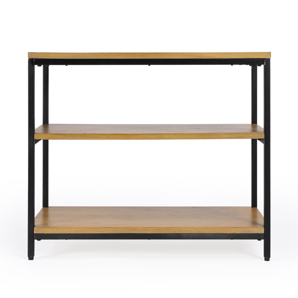 Hans 3 Shelf Bookcase, Light Brown. Picture 3