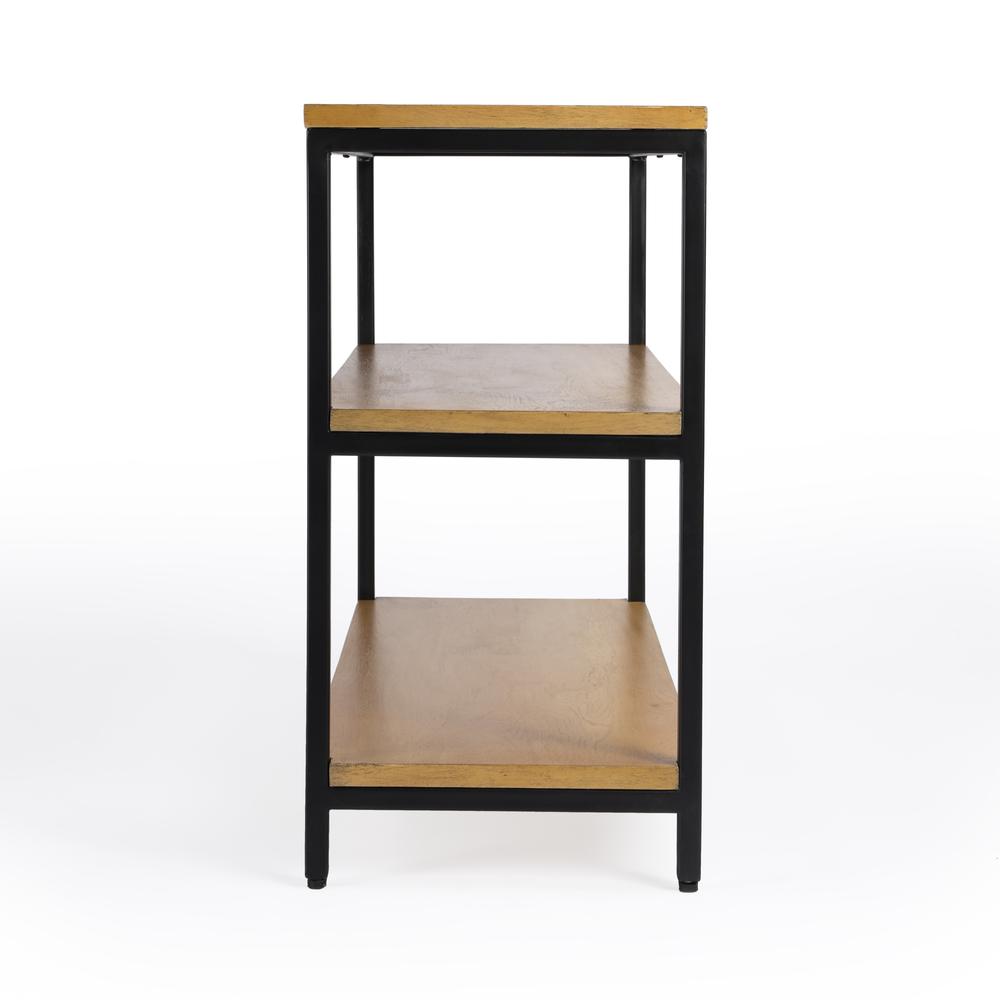 Hans 3 Shelf Bookcase, Light Brown. Picture 4