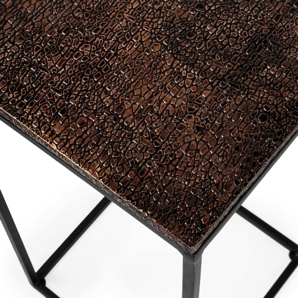 Lacrossa Top Side Table, Bronze. Picture 4