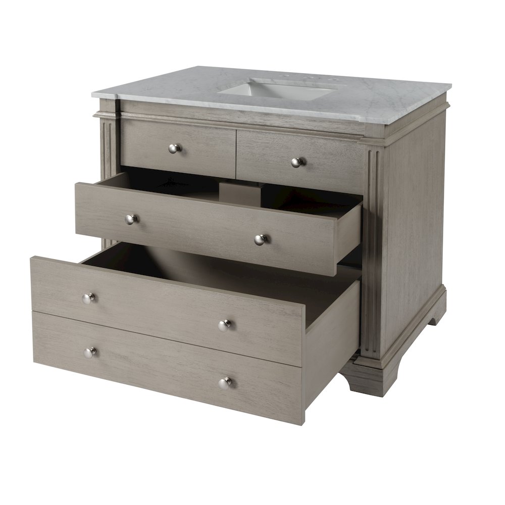 Rachelle 42 in. W Single Bathroom Vanity Set, Gray. Picture 2