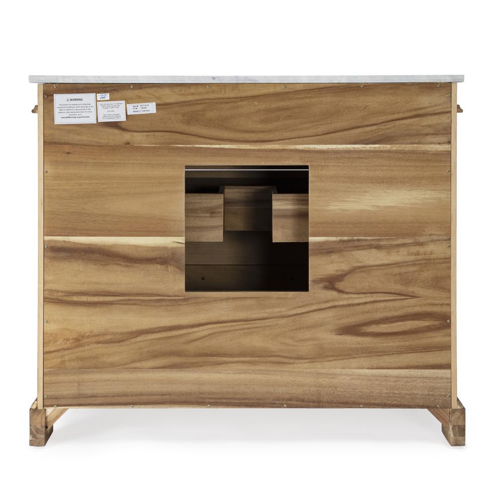 Rachelle 42 in. W Single Bathroom Vanity Set, Light Brown. Picture 6