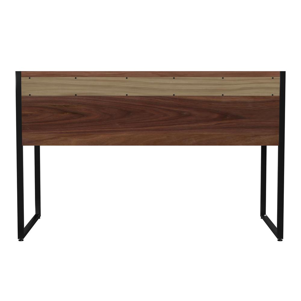 Drake 2-Drawer Walnut Writing Desk, Medium Brown. Picture 4