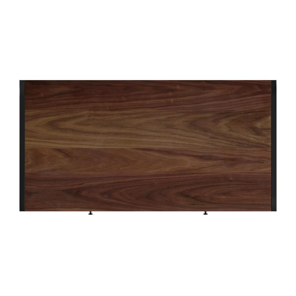 Drake 2-Drawer Walnut Writing Desk, Medium Brown. Picture 5
