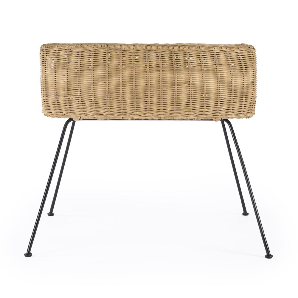 Coralitta Rattan End Table, Light Brown. Picture 4