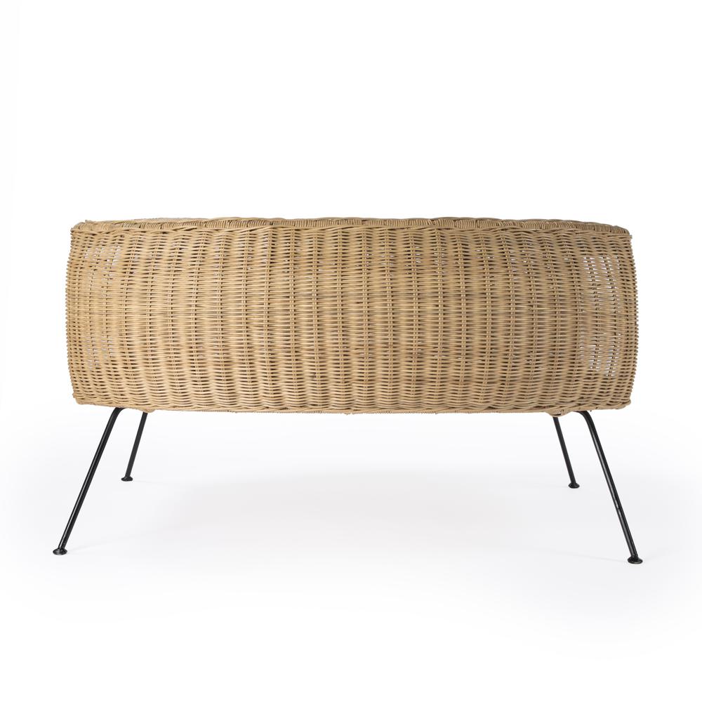 Coralitta Rattan Coffee Table, Light Brown. Picture 5