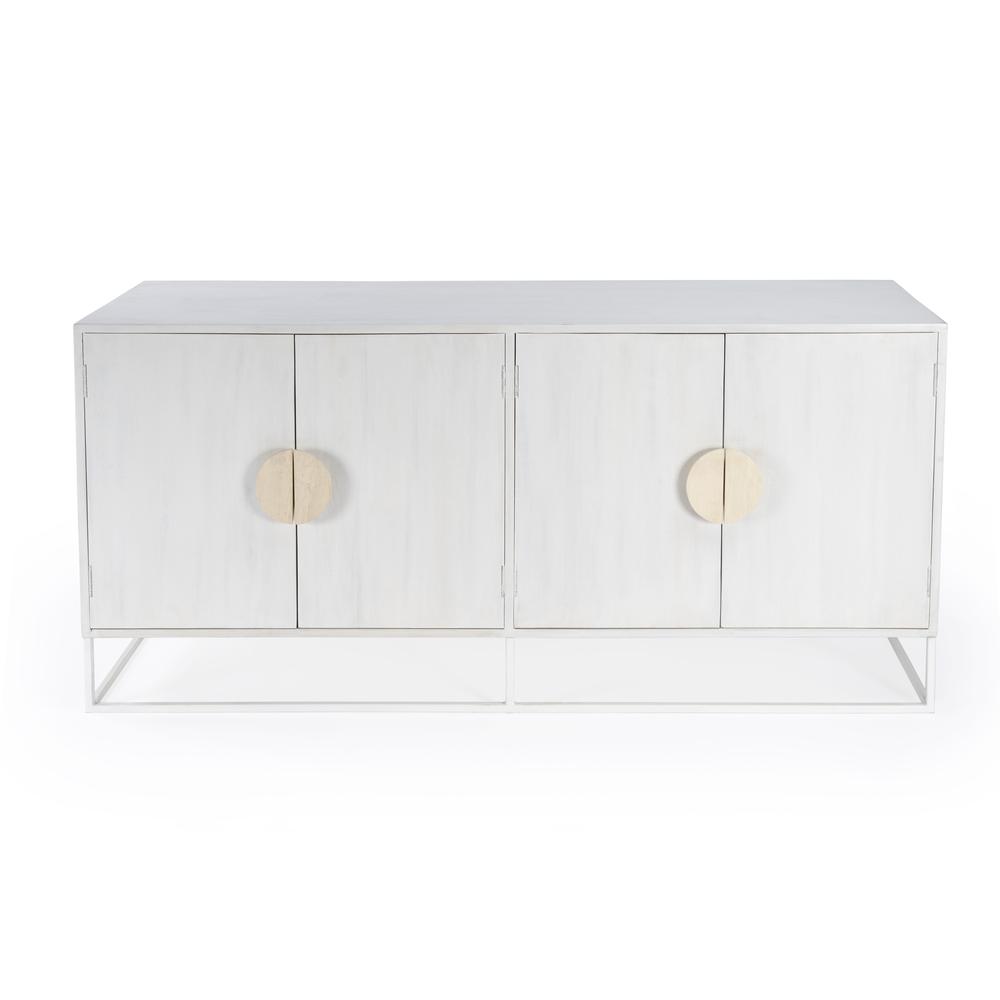 Lennasa Wooden 63" Sideboard, White. Picture 2
