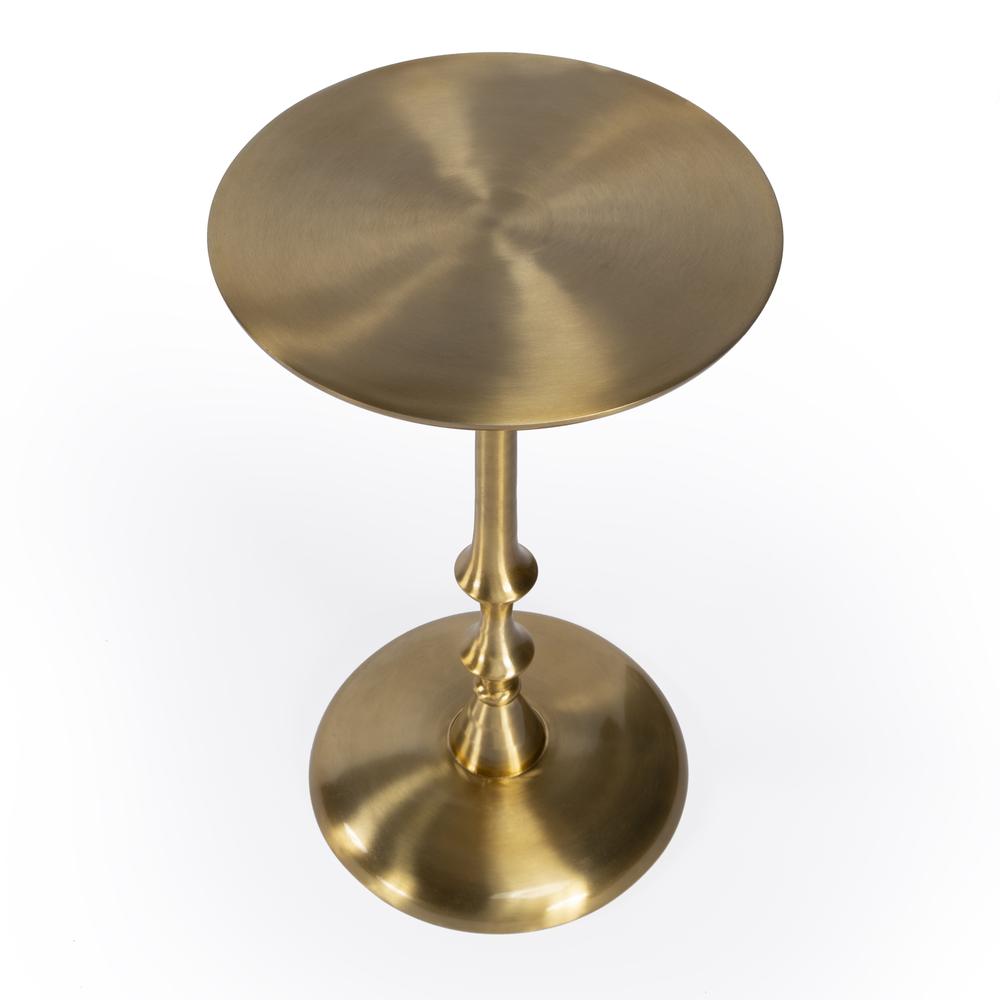 Givanna Metal Side Table, Gold. Picture 2