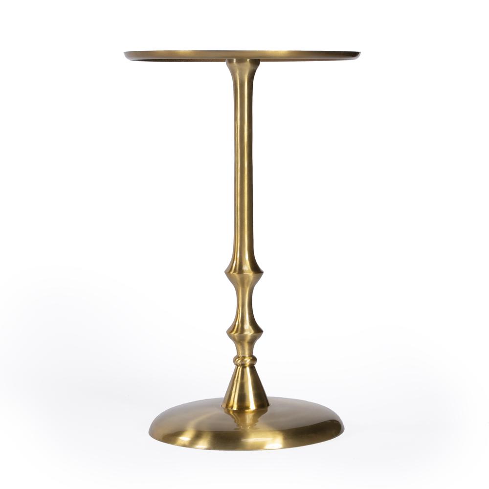 Givanna Metal Side Table, Gold. Picture 3