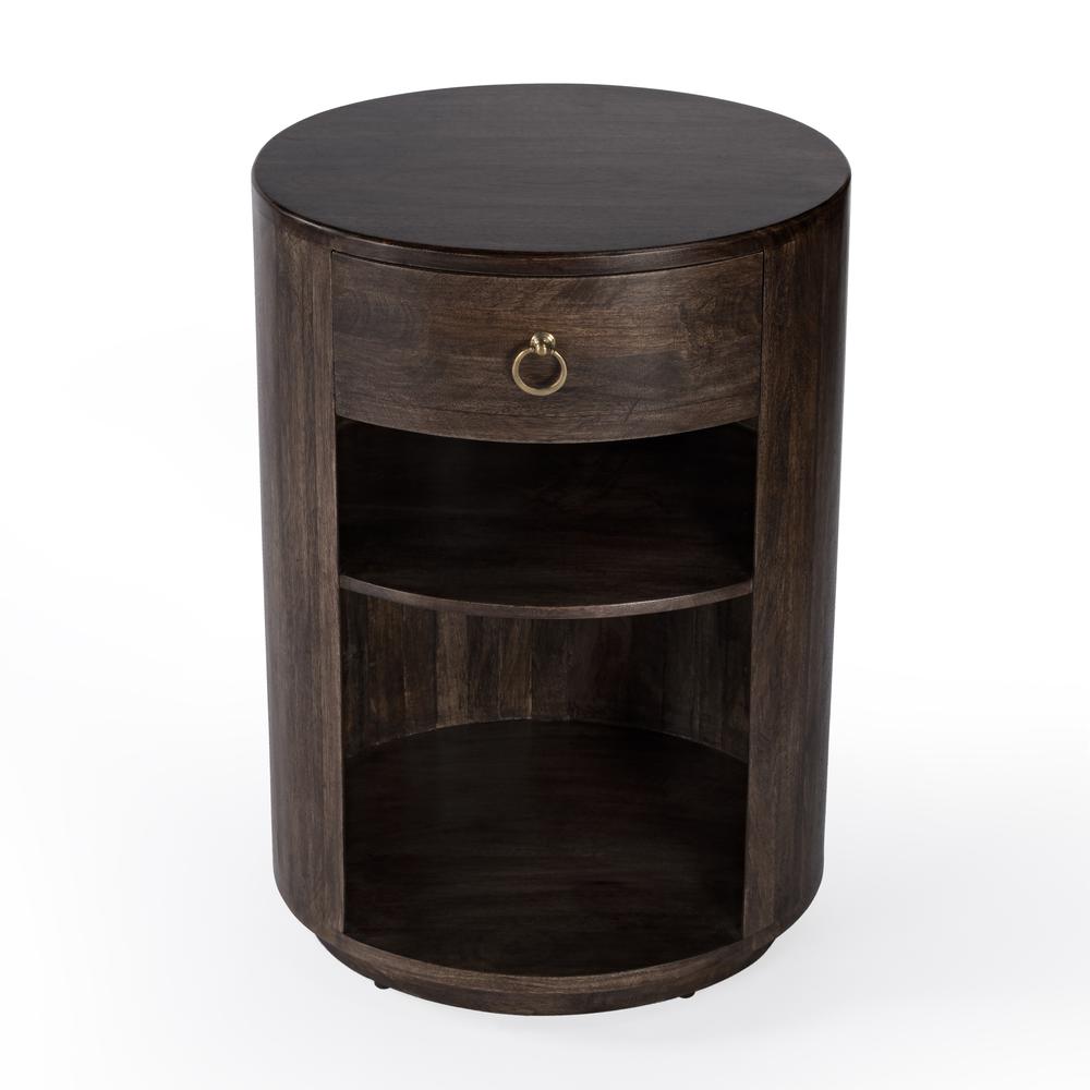 Carnolitta One Drawer End Table, Dark Brown. Picture 3