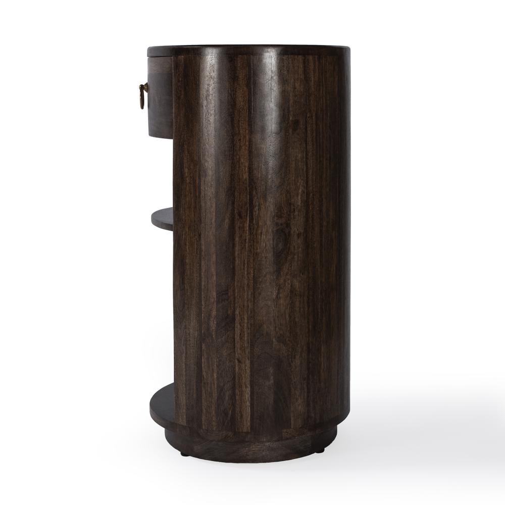 Carnolitta One Drawer End Table, Dark Brown. Picture 5