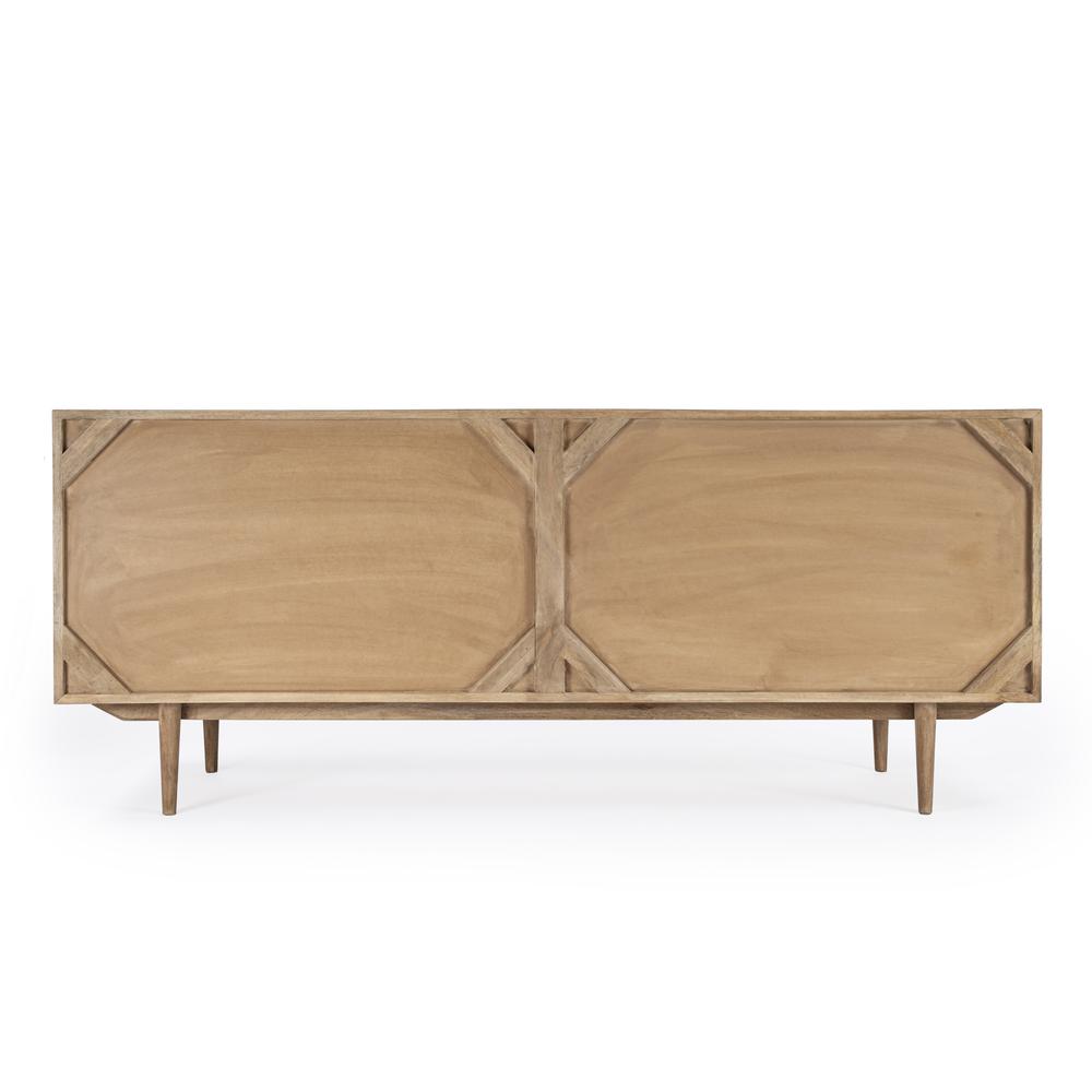 Leonidin Natural Wood 67" Sideboard, Light Brown. Picture 7